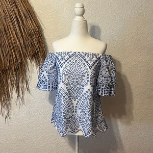 Lilly Pulitzer Eyelet Off-The-Shoulder Top (Brand New)